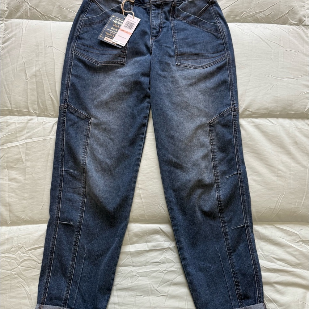 Democracy Dark Blue Boyfriend Jeans